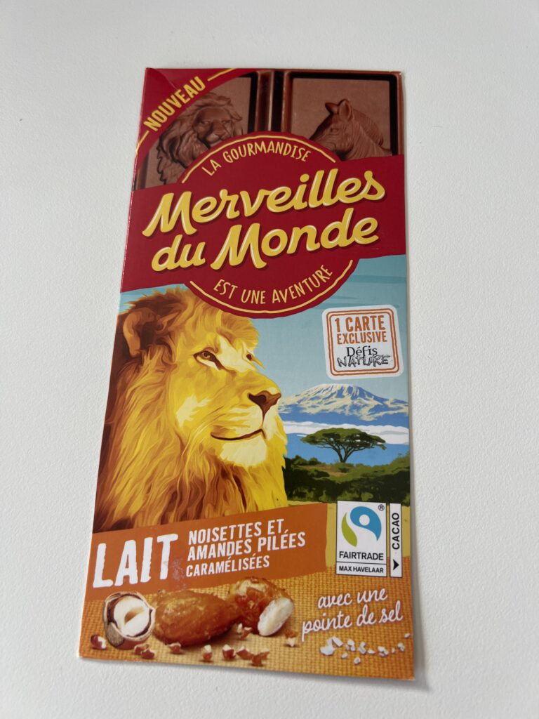 Dos de la carte