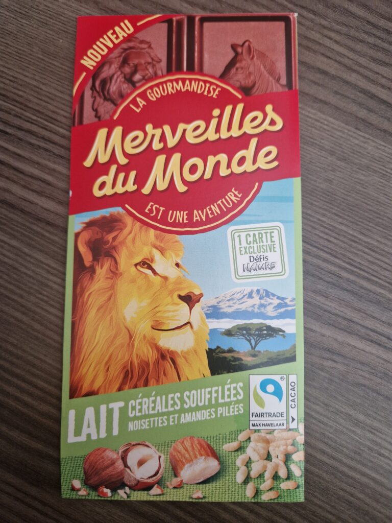 Dos de la carte