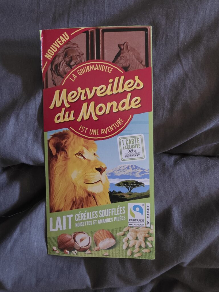 Dos de la carte