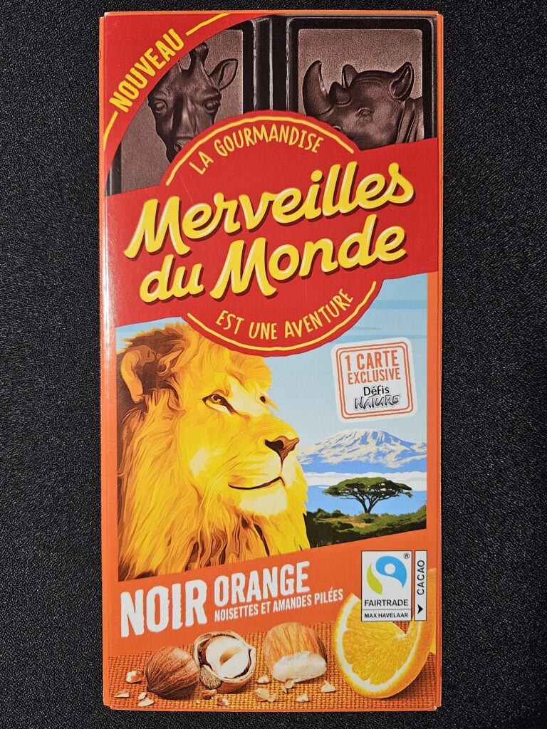 Dos de la carte