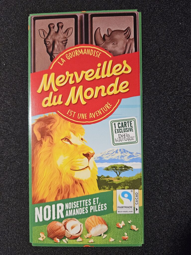 Dos de la carte
