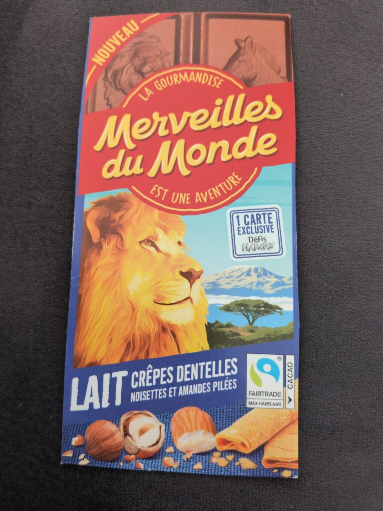 Dos de la carte