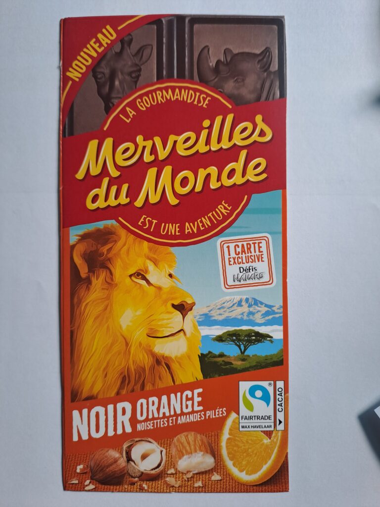 Dos de la carte