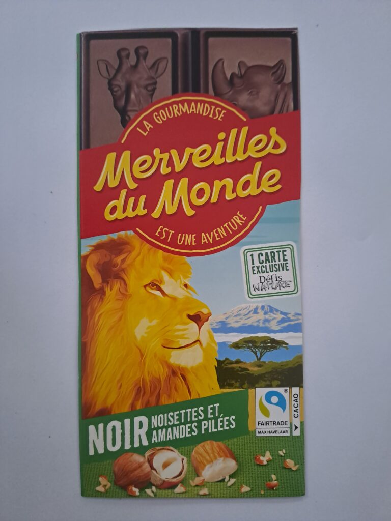 Dos de la carte
