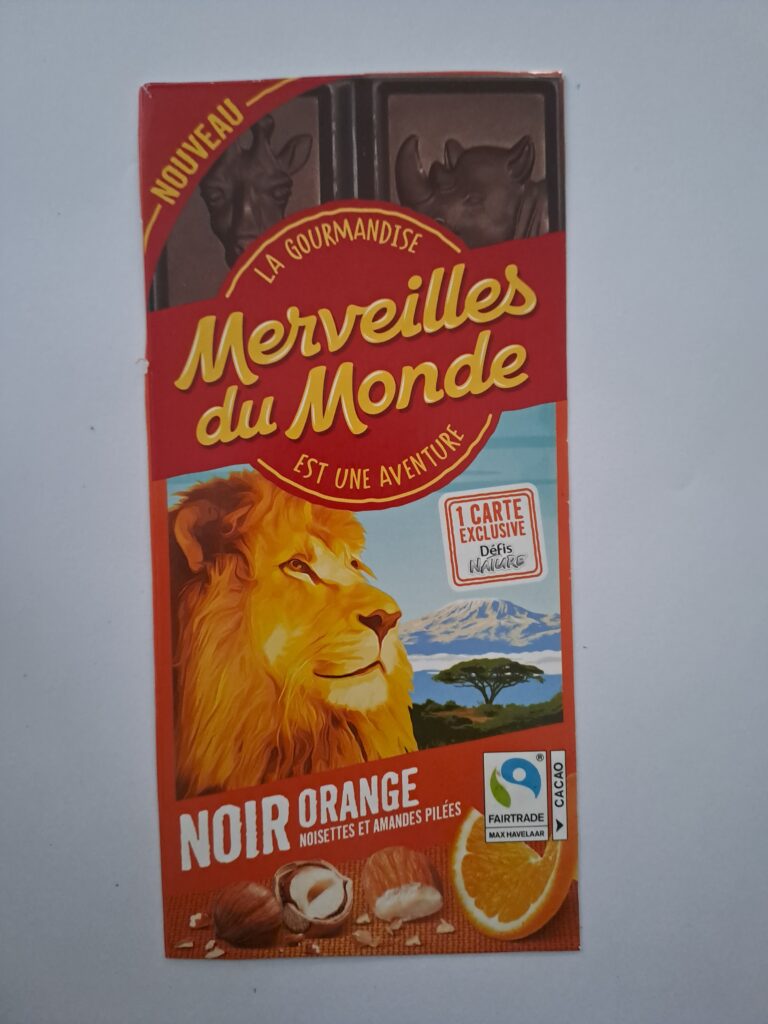 Dos de la carte