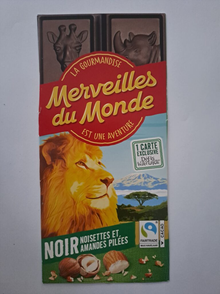 Dos de la carte