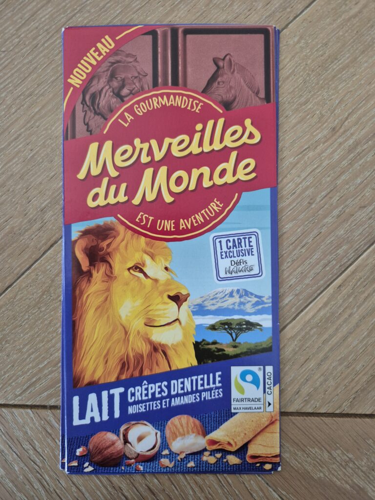 Dos de la carte
