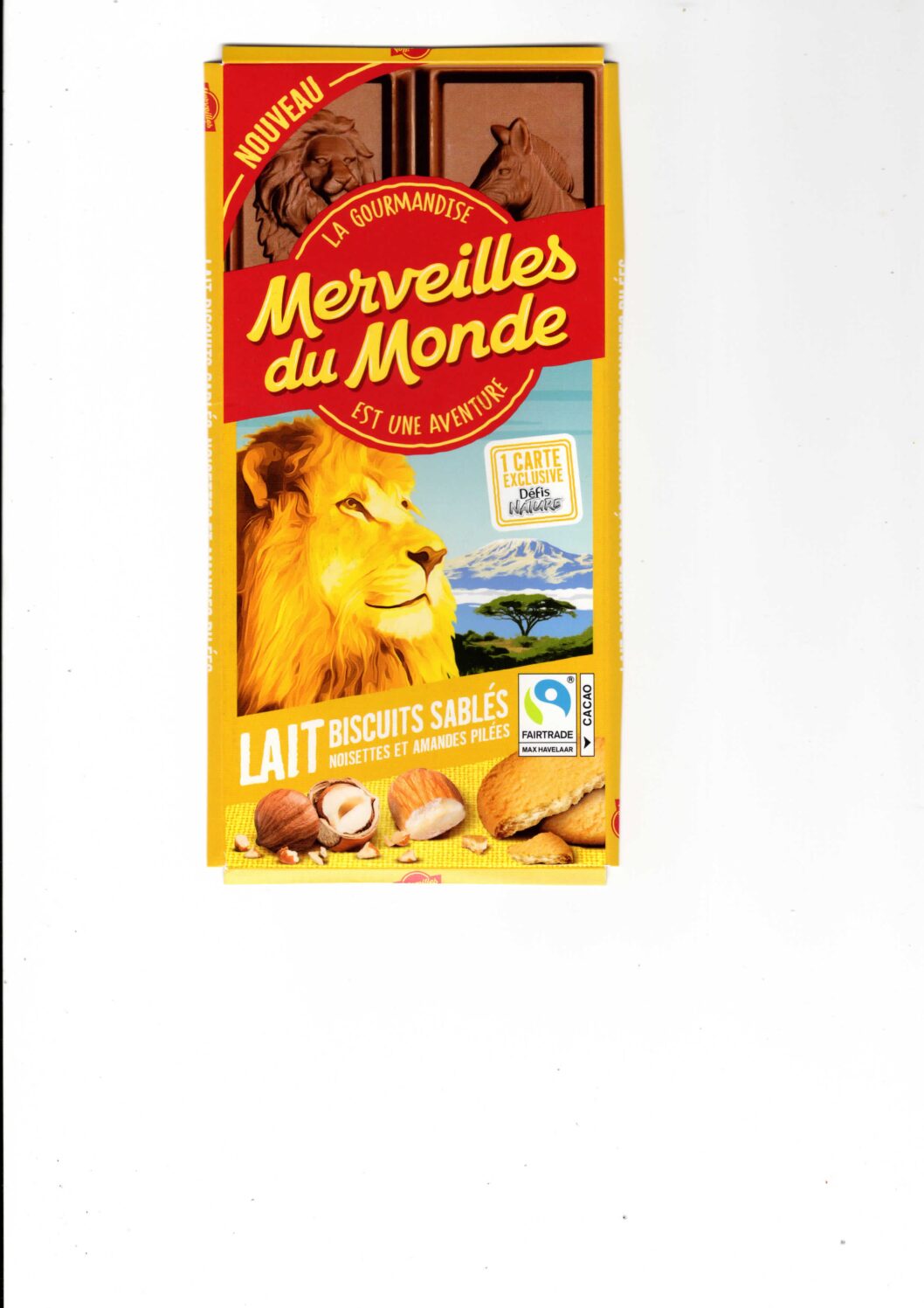 Dos de la carte