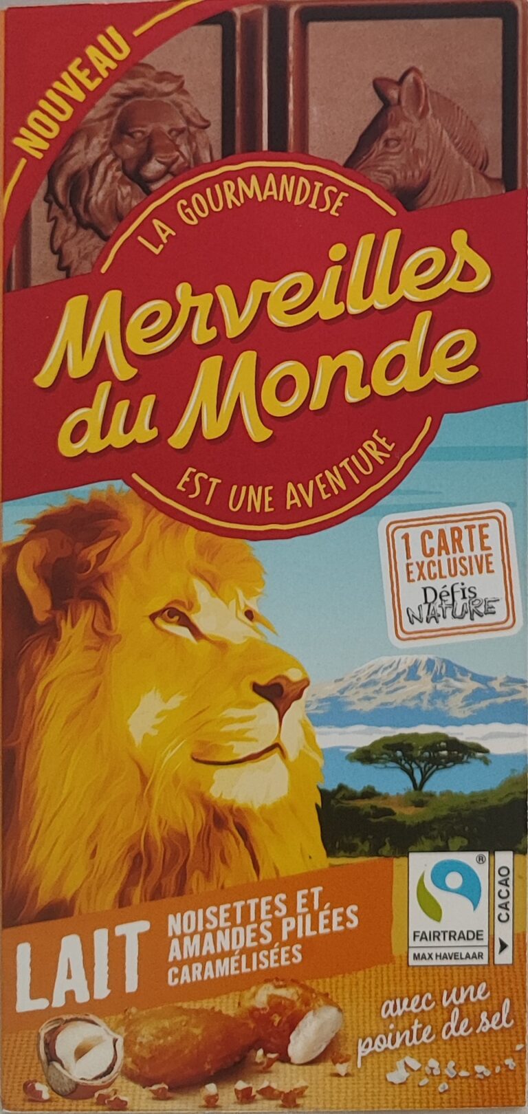 Dos de la carte