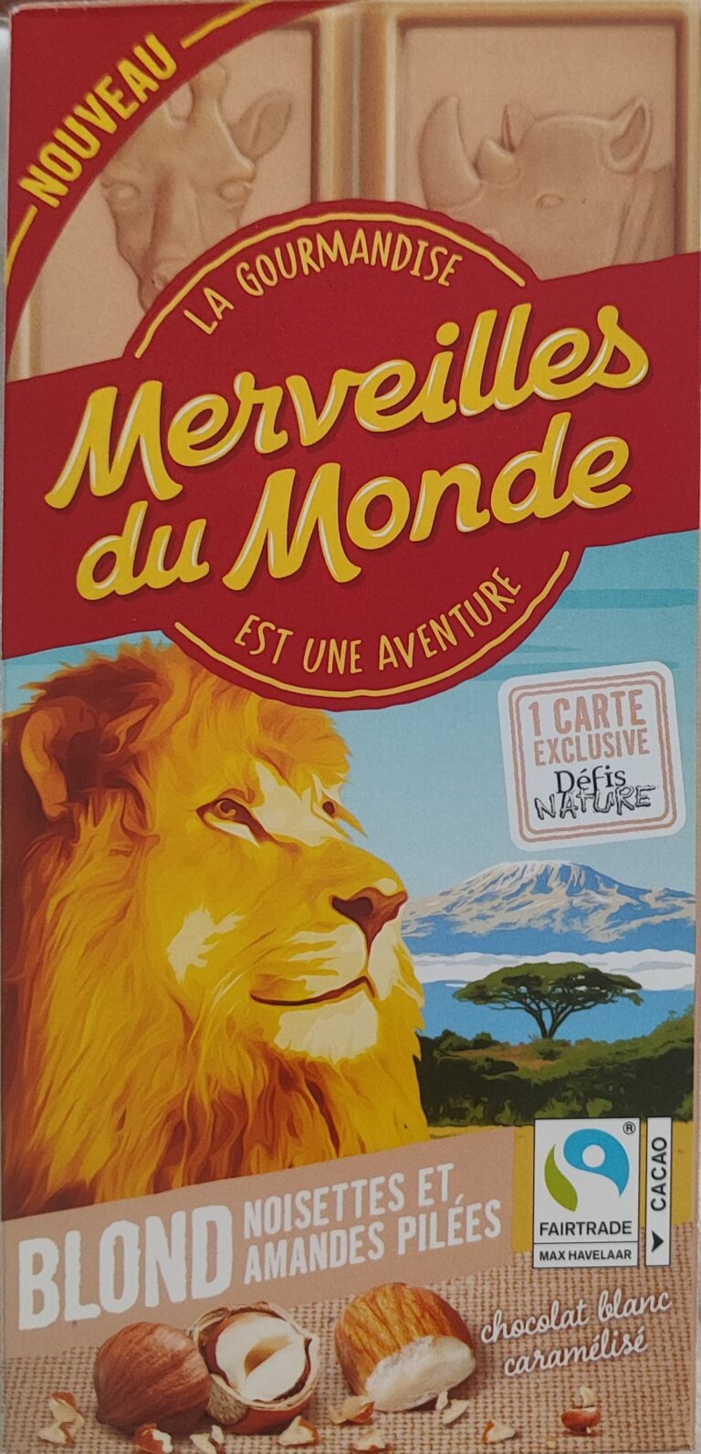 Dos de la carte