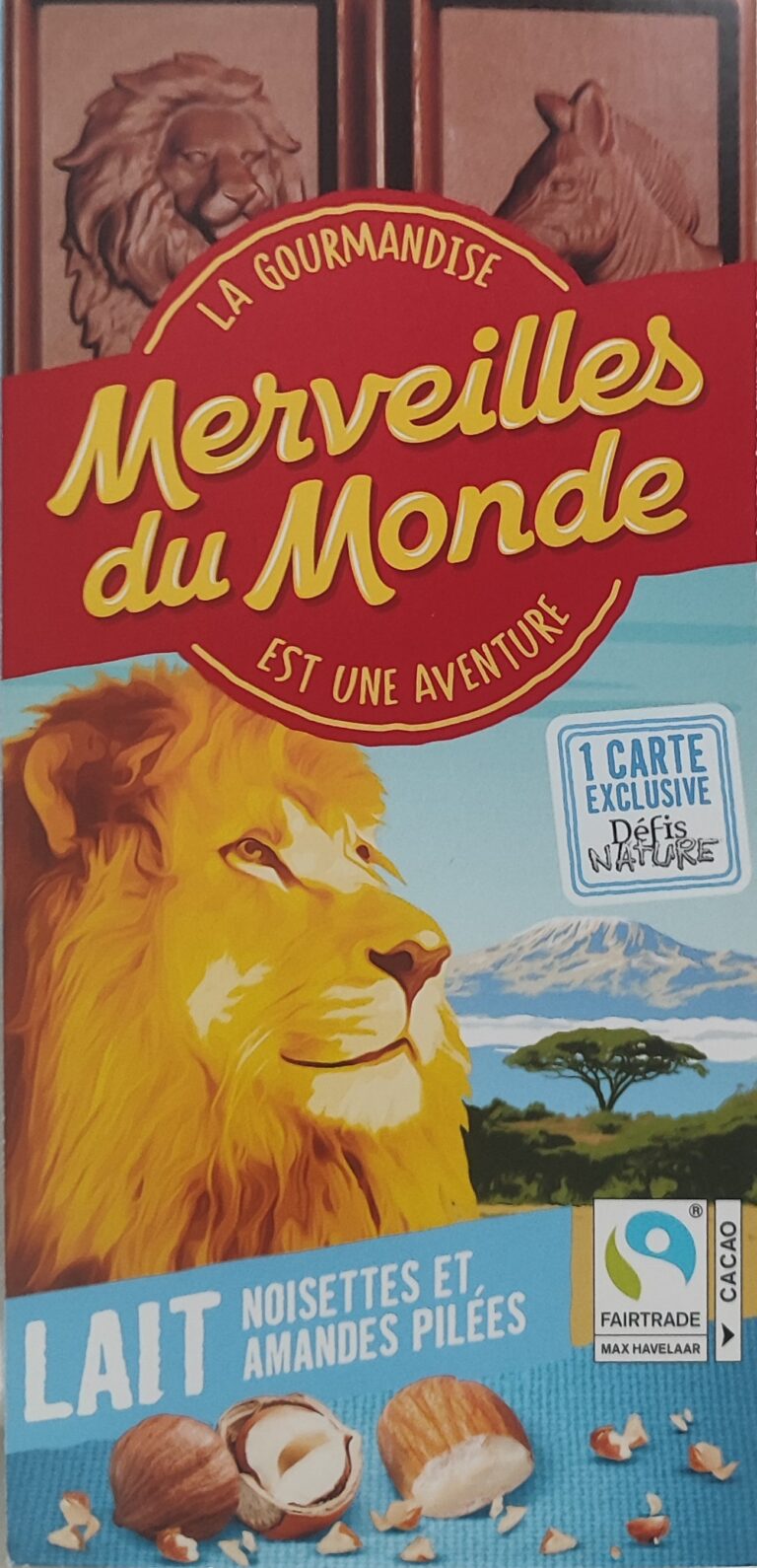 Dos de la carte