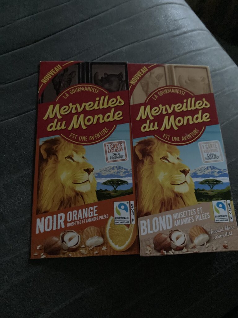 Dos de la carte