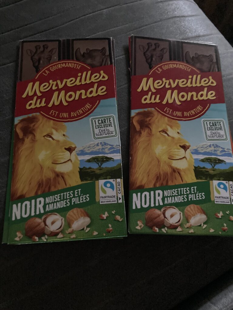 Dos de la carte