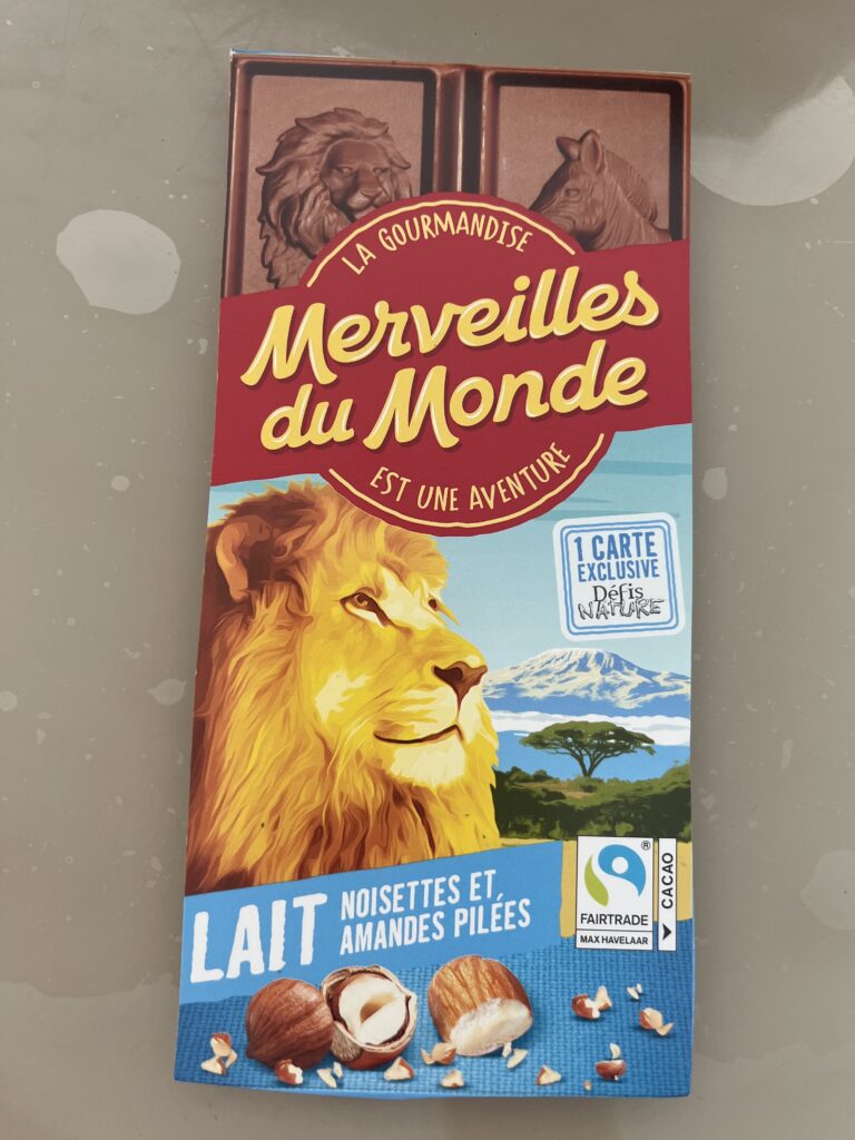 Dos de la carte
