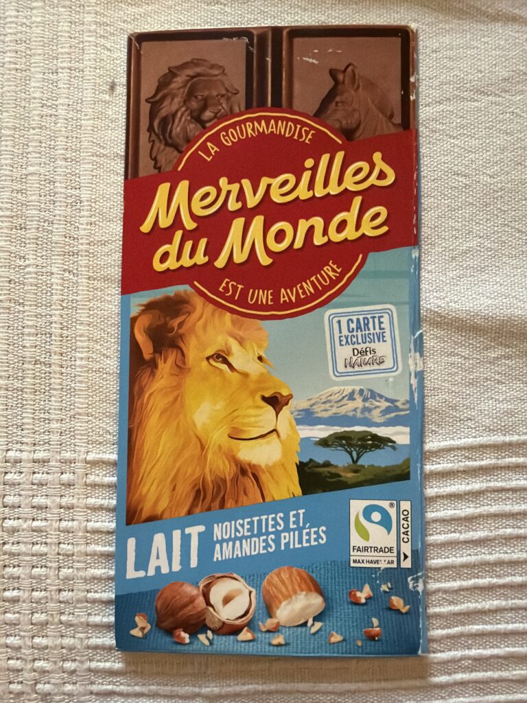 Dos de la carte
