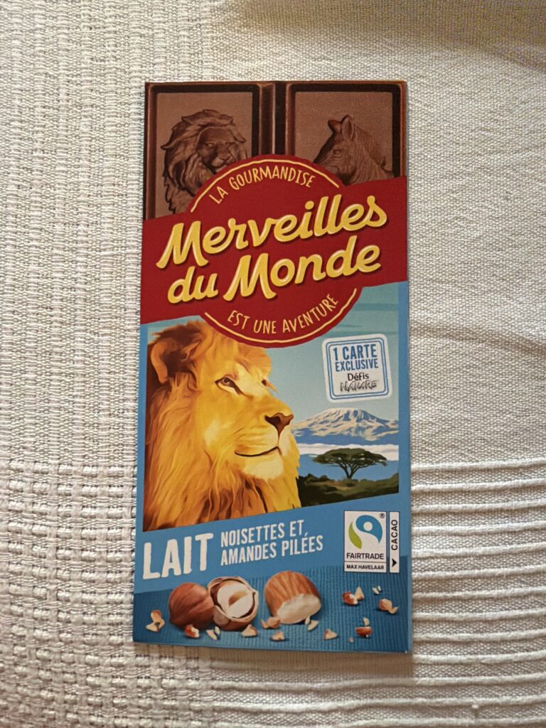 Dos de la carte
