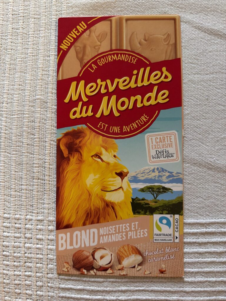 Dos de la carte