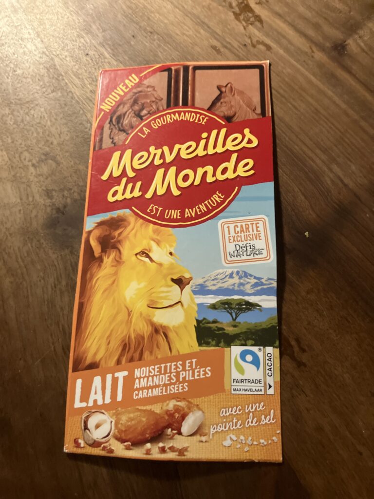Dos de la carte