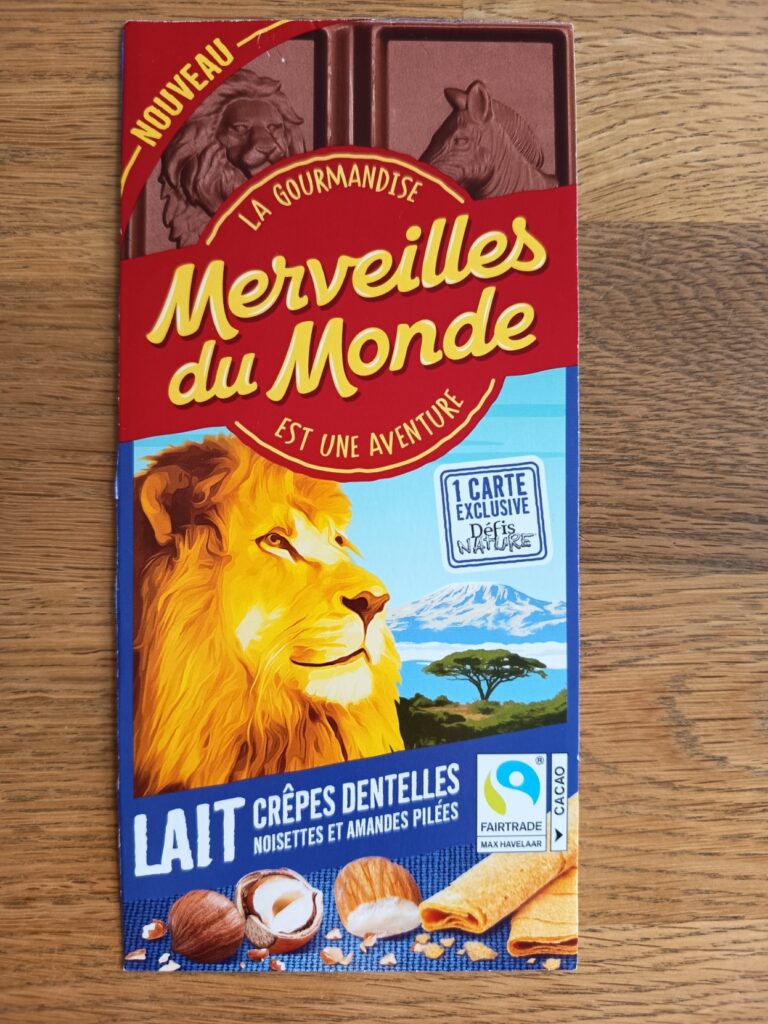 Dos de la carte