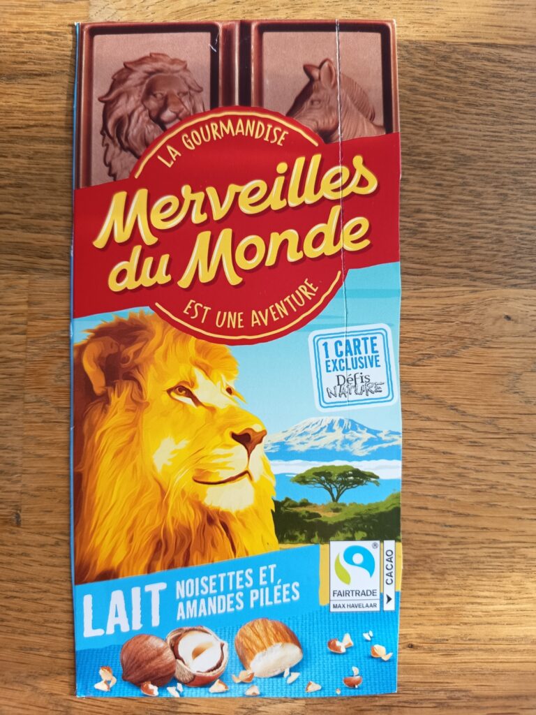 Dos de la carte