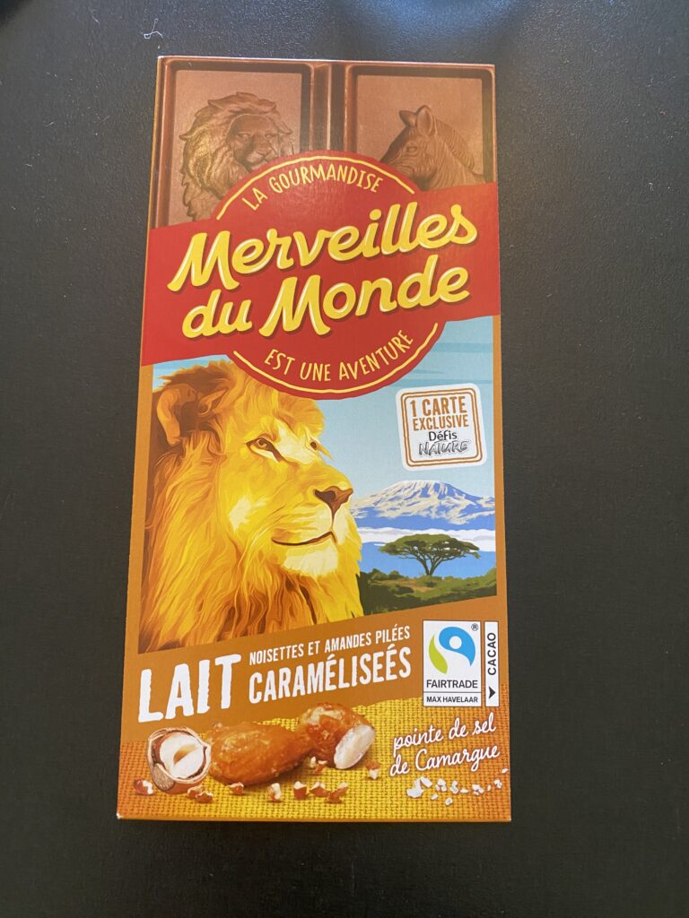 Dos de la carte