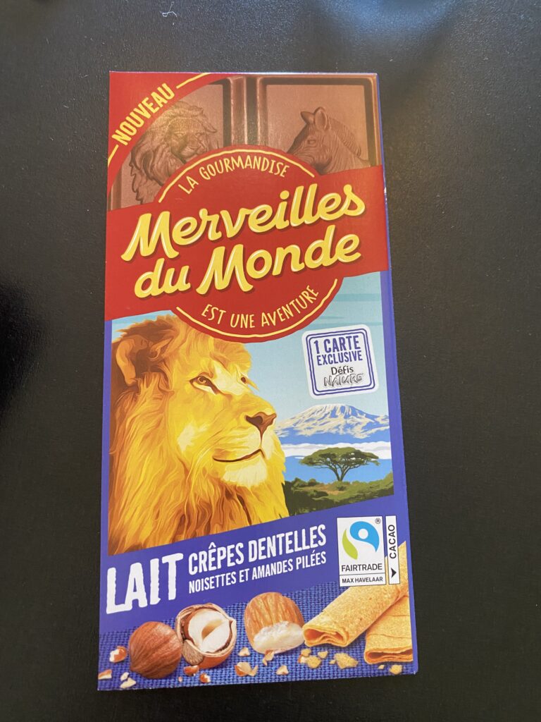 Dos de la carte