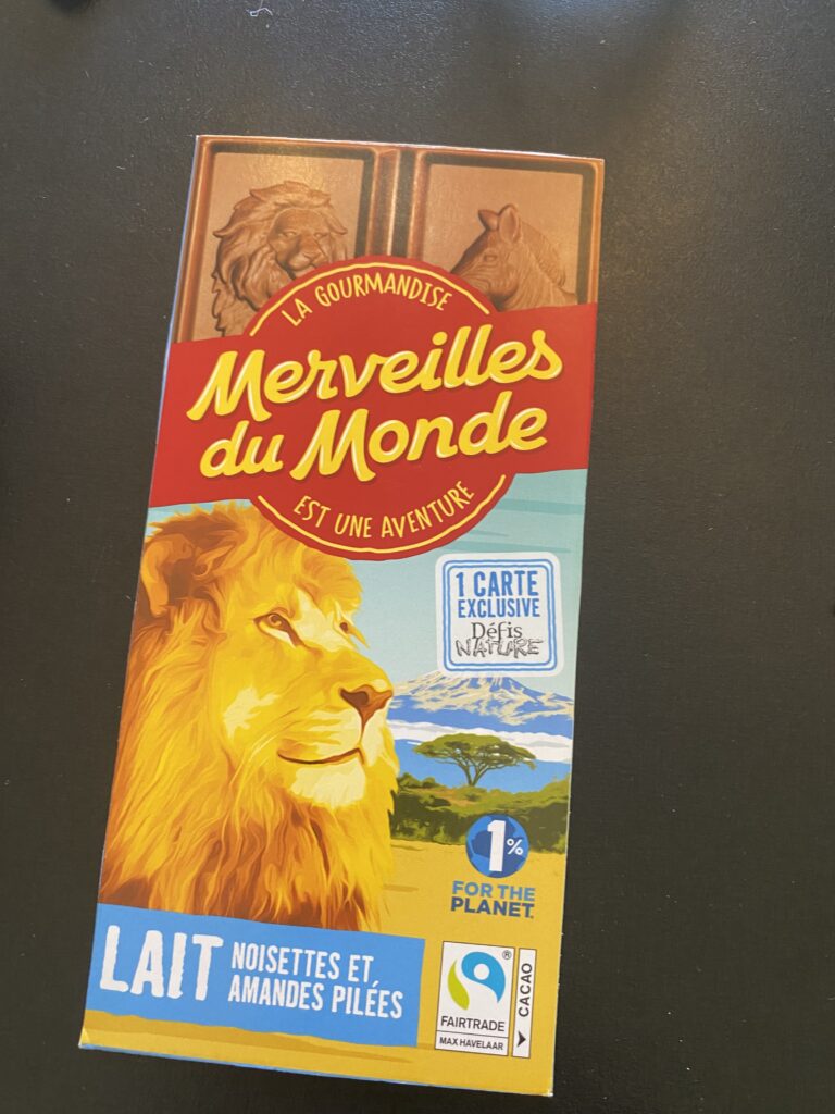 Dos de la carte