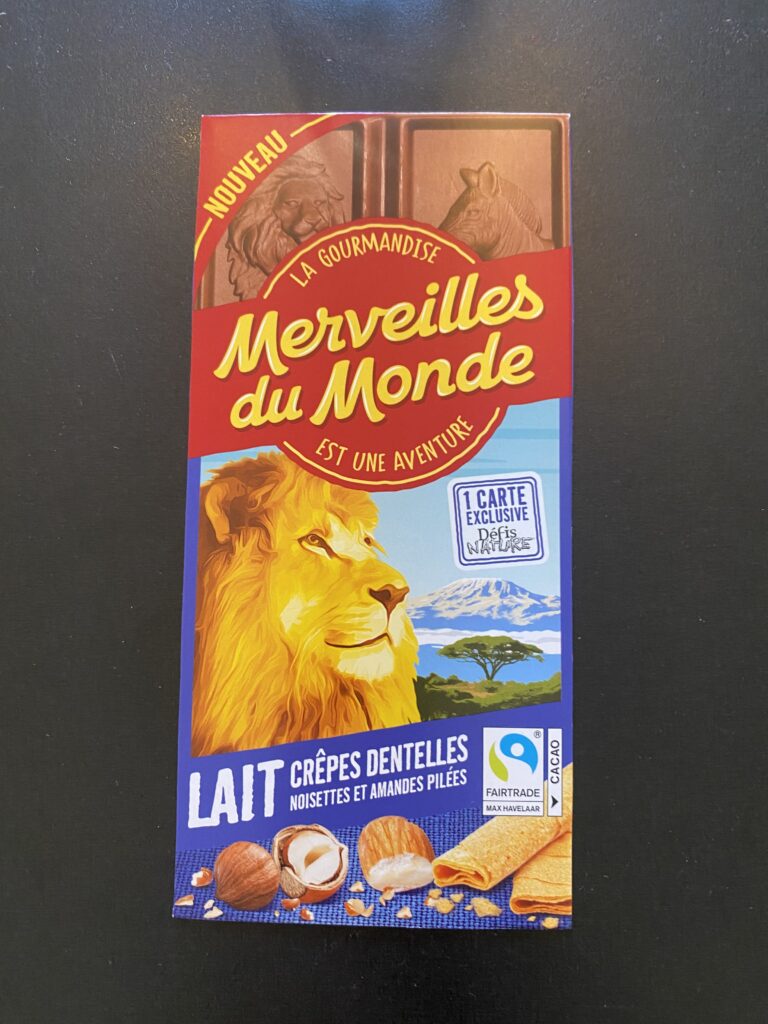 Dos de la carte