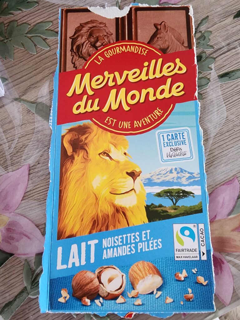 Dos de la carte