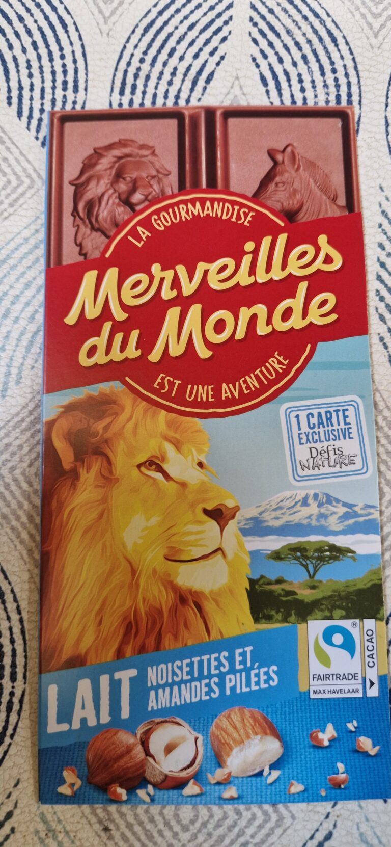 Dos de la carte