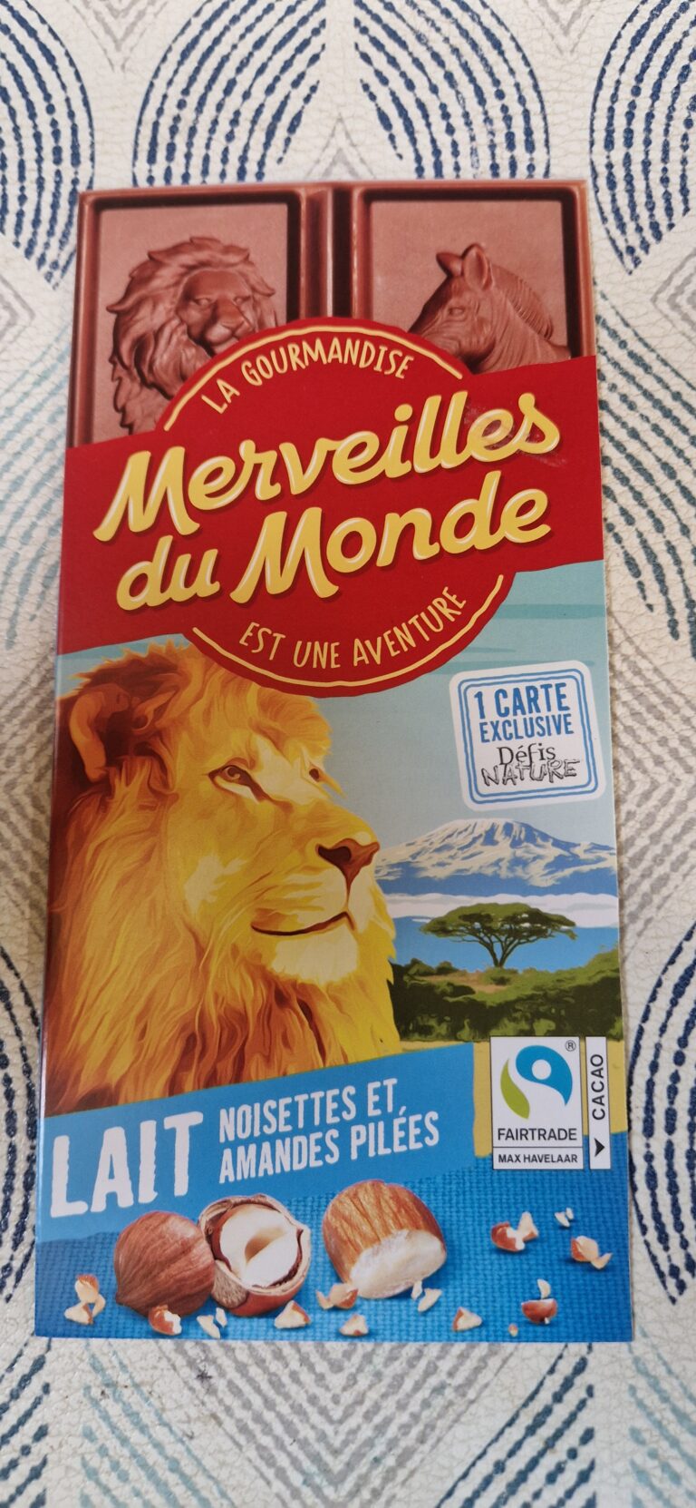 Dos de la carte