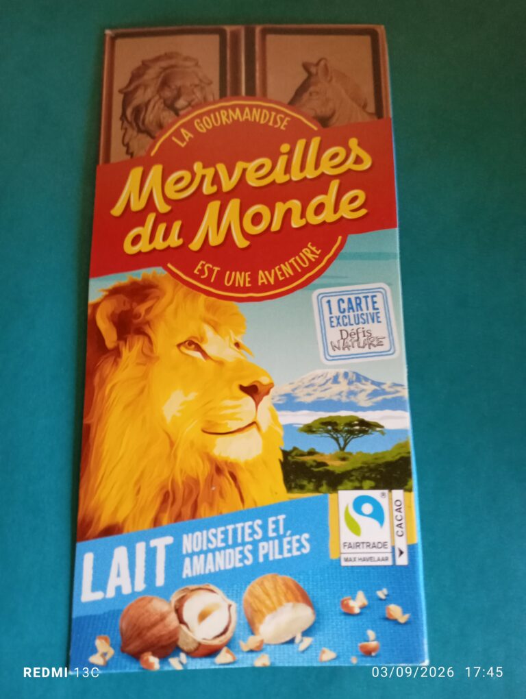 Dos de la carte