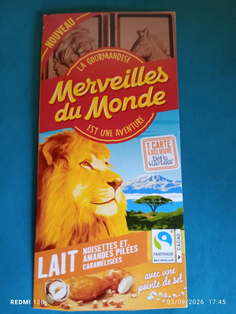 Dos de la carte