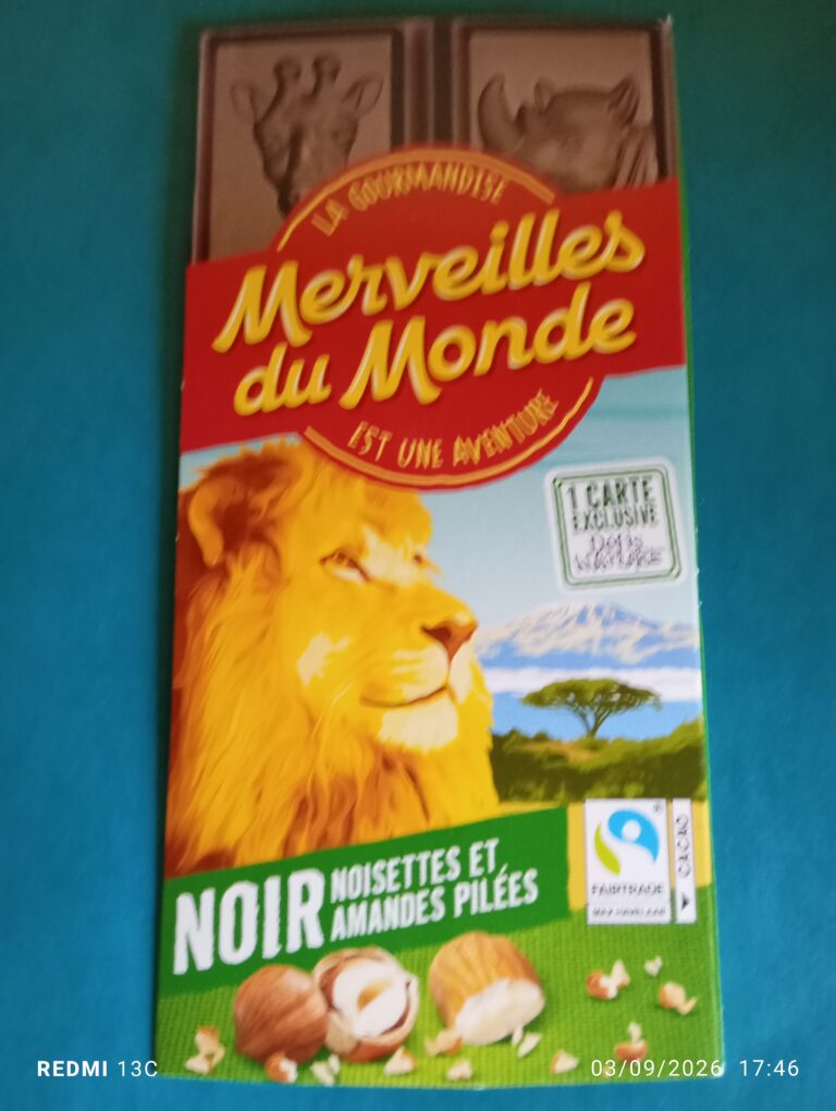 Dos de la carte