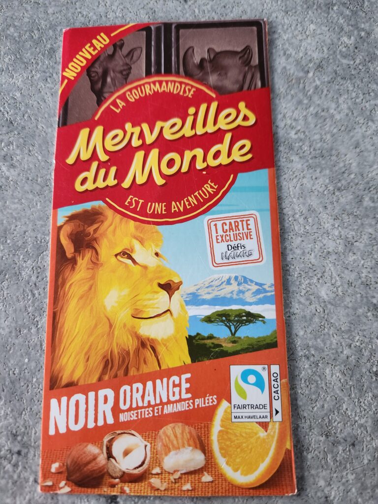 Dos de la carte