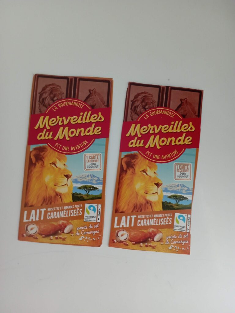 Dos de la carte