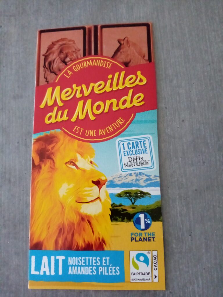 Dos de la carte