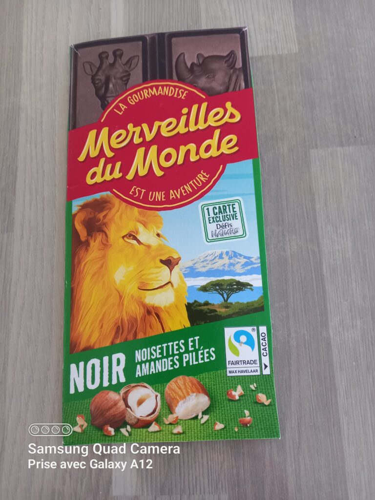 Dos de la carte