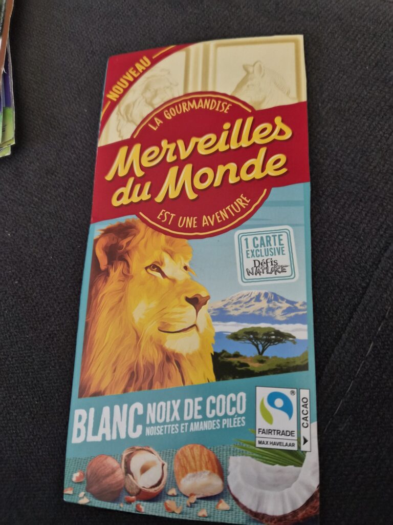 Dos de la carte