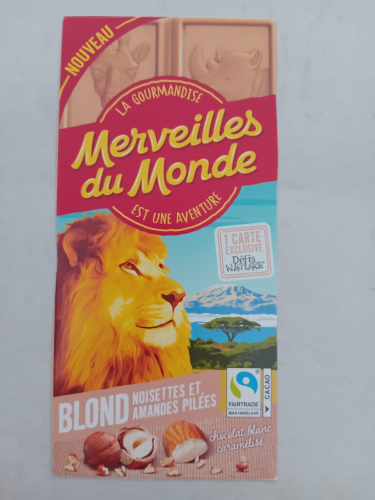 Dos de la carte
