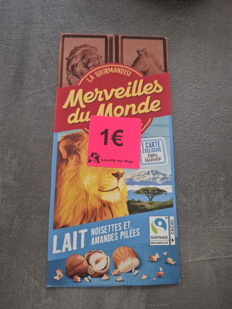 Dos de la carte