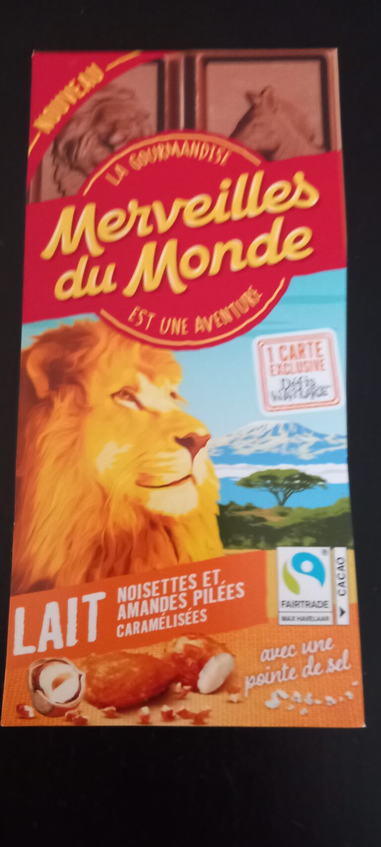 Dos de la carte