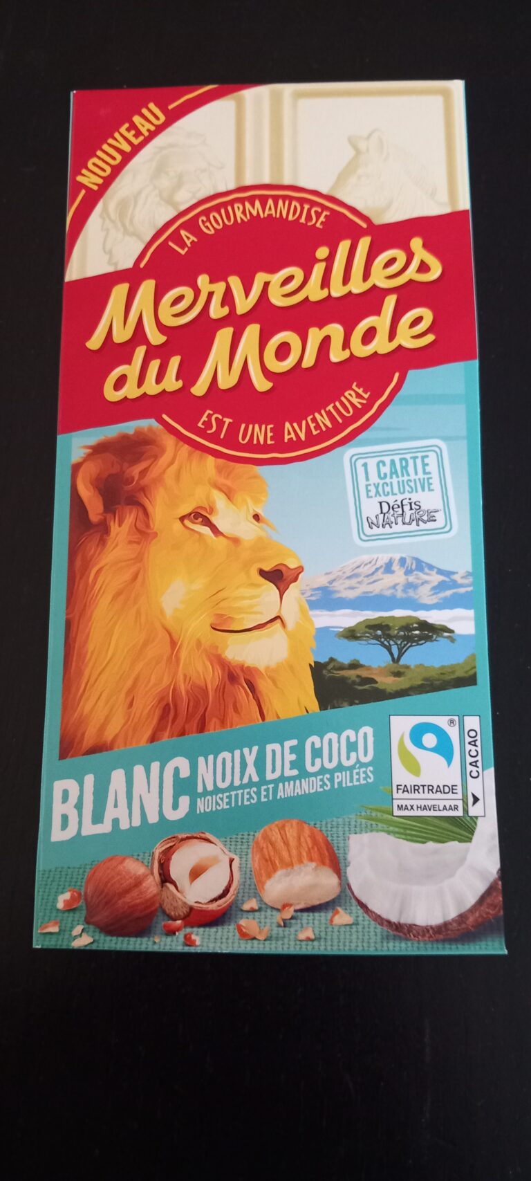 Dos de la carte