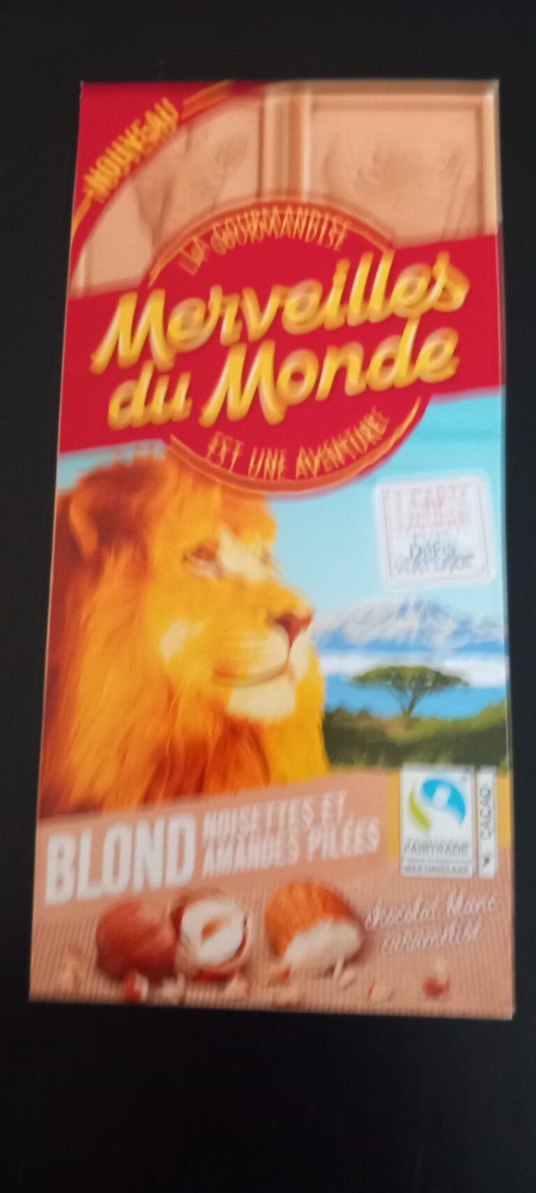 Dos de la carte