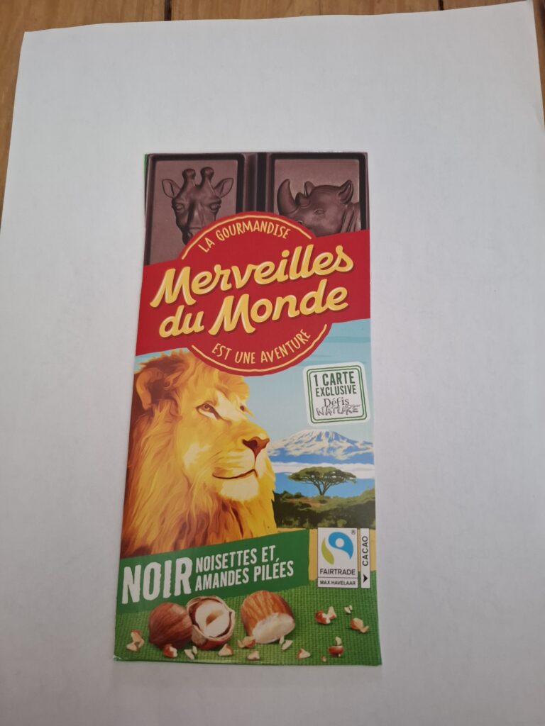 Dos de la carte