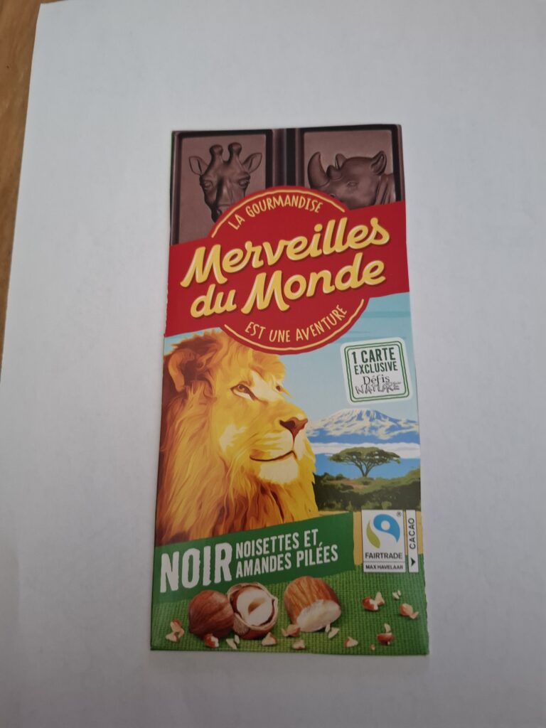 Dos de la carte