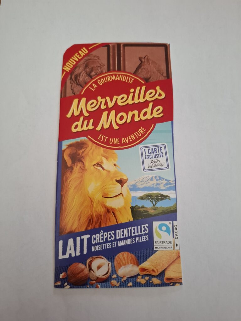 Dos de la carte