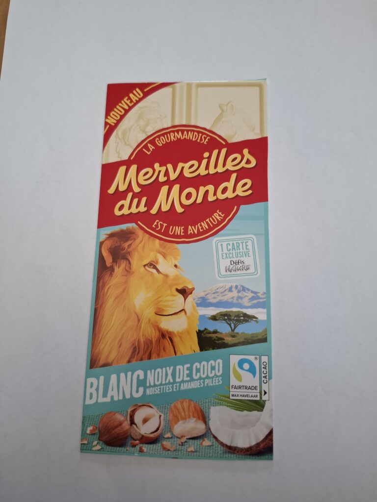 Dos de la carte
