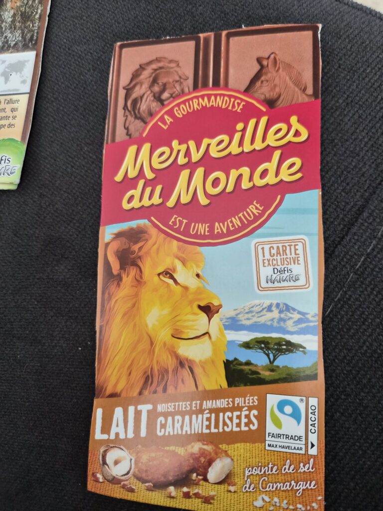 Dos de la carte
