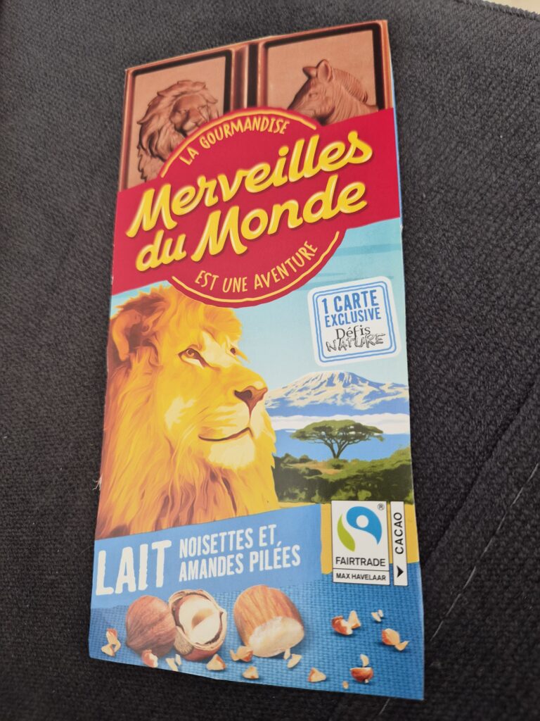 Dos de la carte